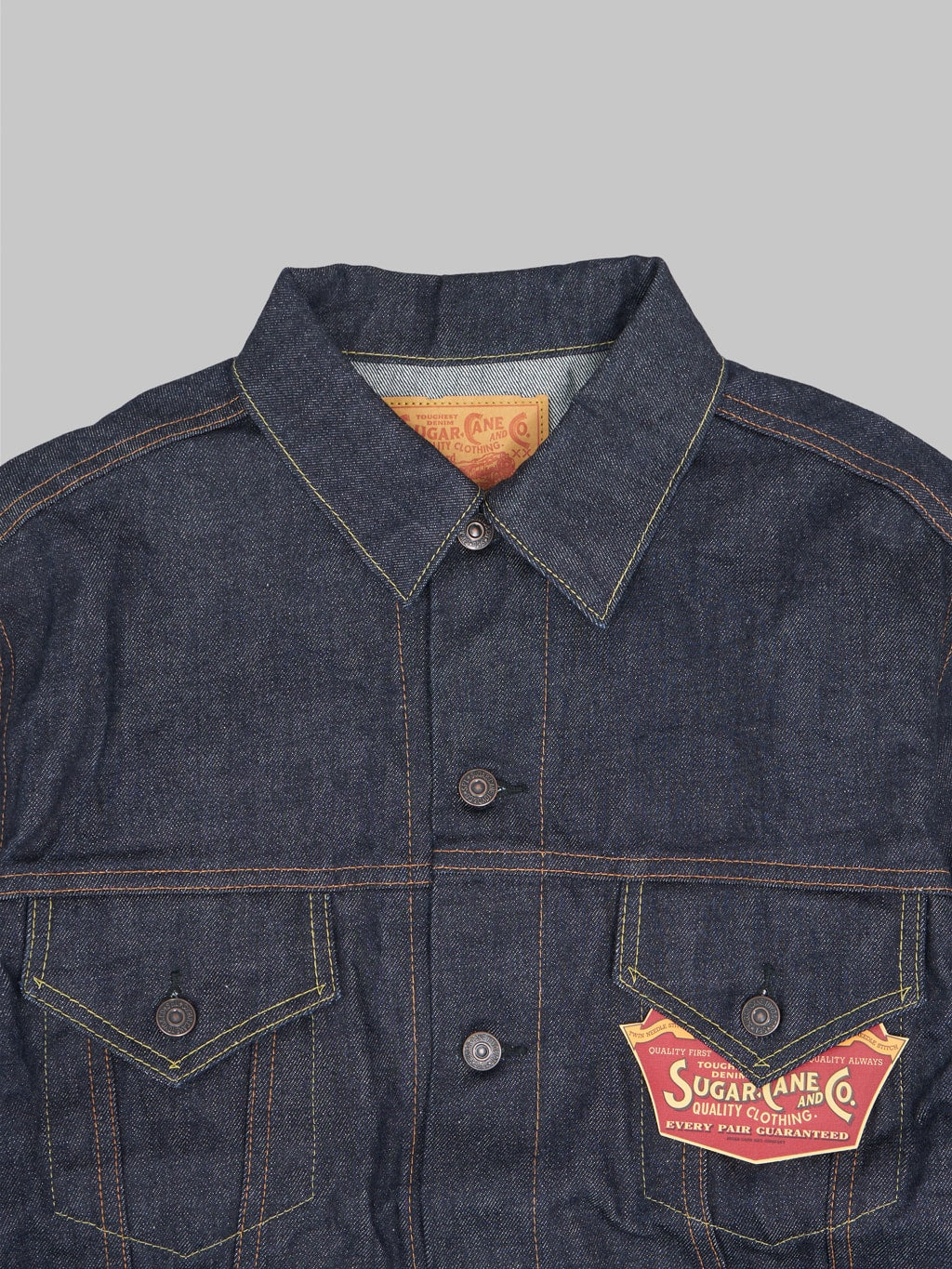 sugar cane 1962 type 3 denim jacket chest