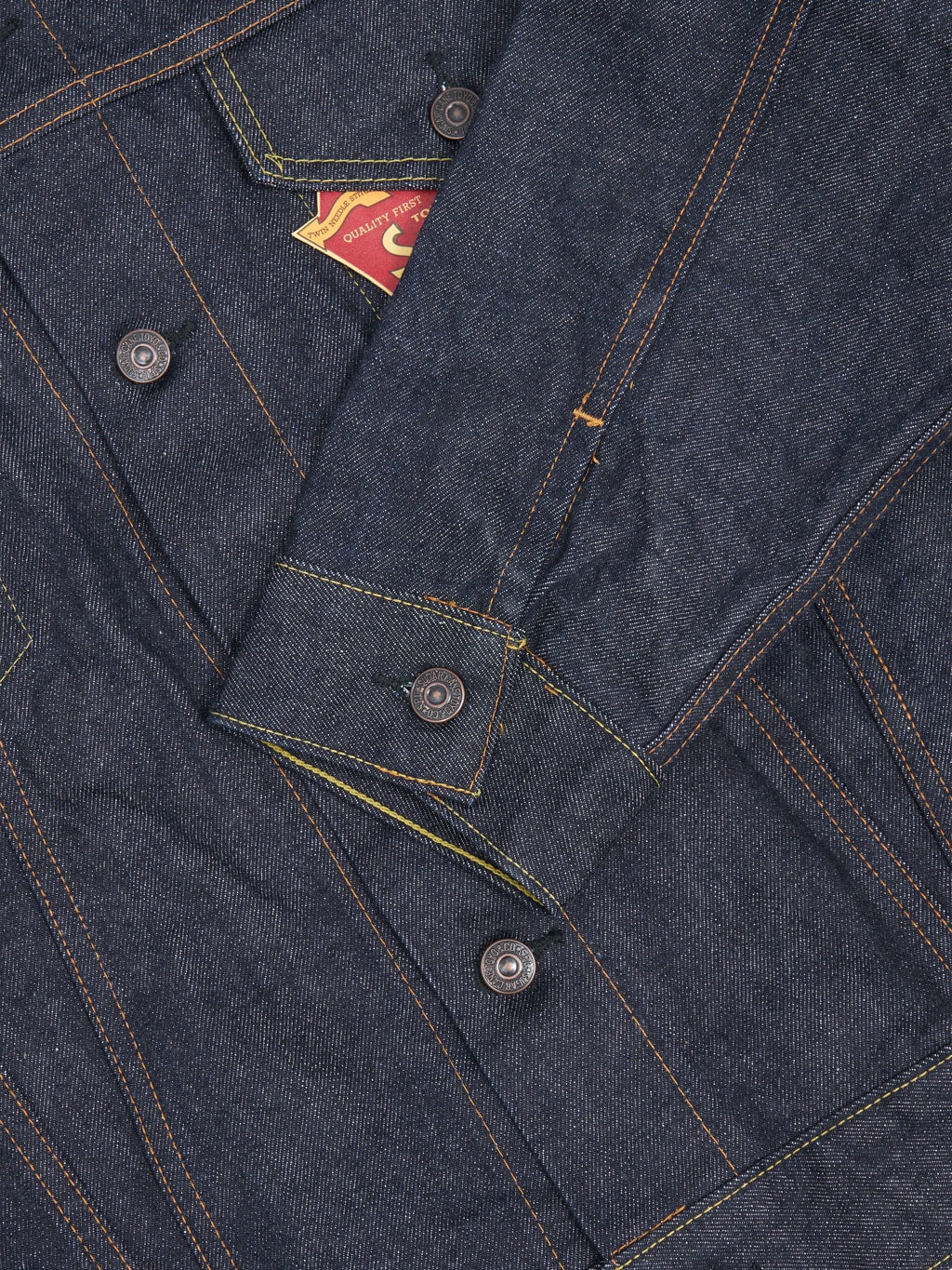 sugar cane 1962 type 3 denim jacket cuff