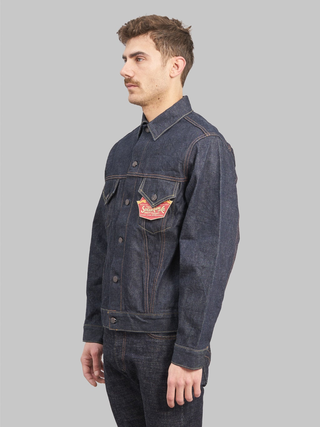 sugar cane 1962 type 3 denim jacket side look