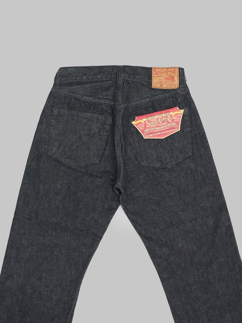 Sugar Cane "1947 Model" 14.25oz Black Denim Regular Straight Jeans