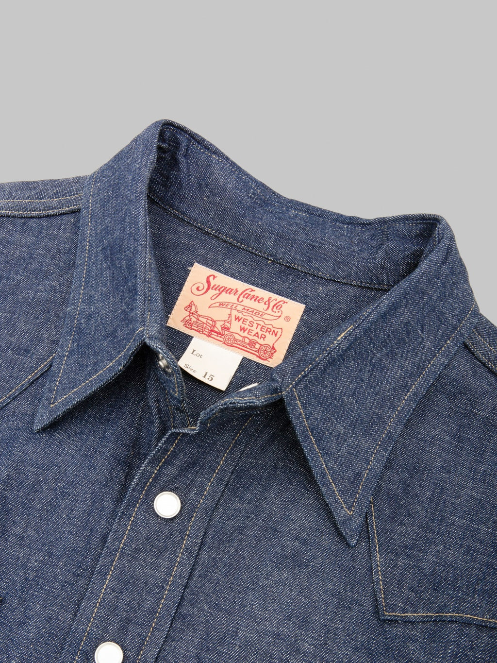 Sugar Cane 9oz Western Denim Shirt