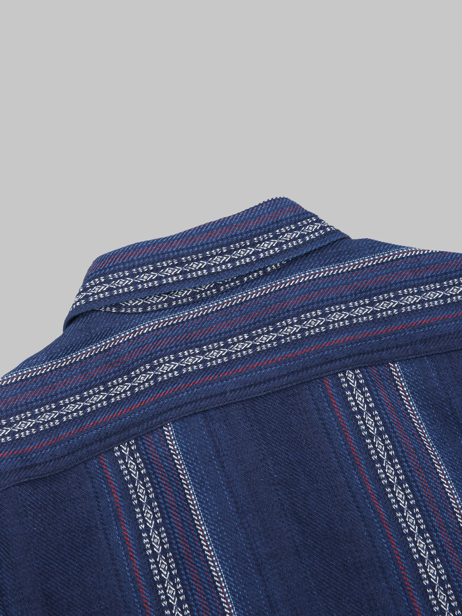 Sugar Cane Native American Indigo Dobby Work Shirt