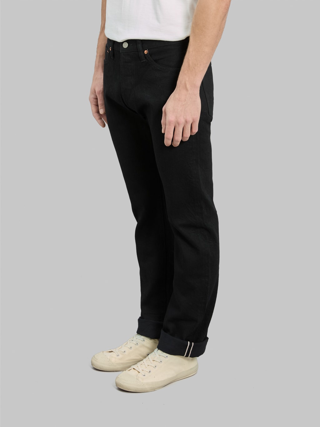 Sugar Cane "Type III" 13oz Black Denim Slim Jeans