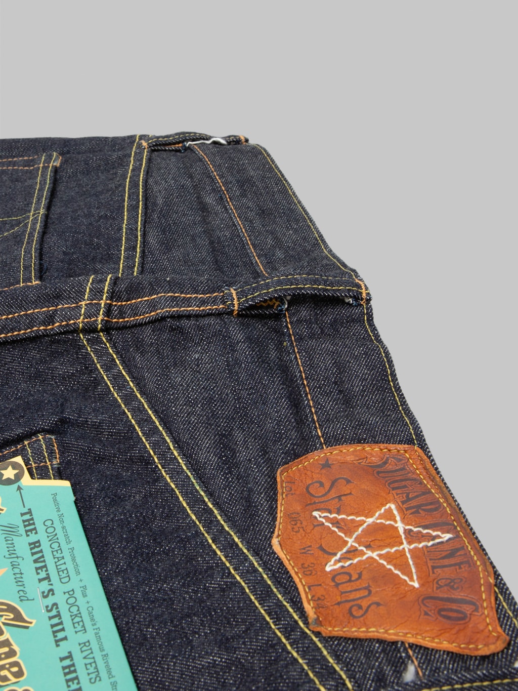 Sugar Cane "Union Star Denim" 14.25oz Regular Straight Jeans
