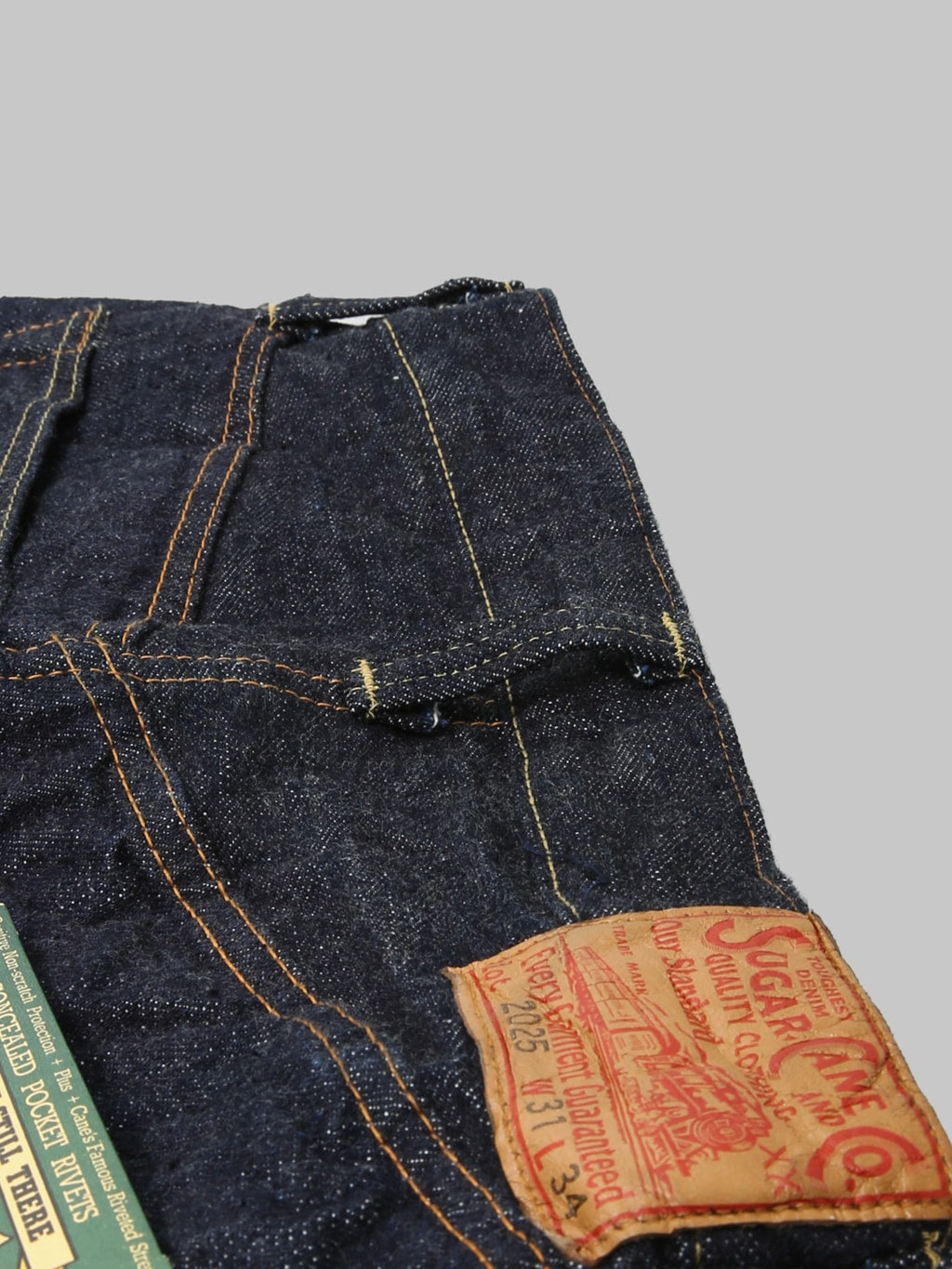Sugar Cane "Waist Overalls 2025 Model" 13oz Wide Leg Jeans - Redcast Heritage Co.