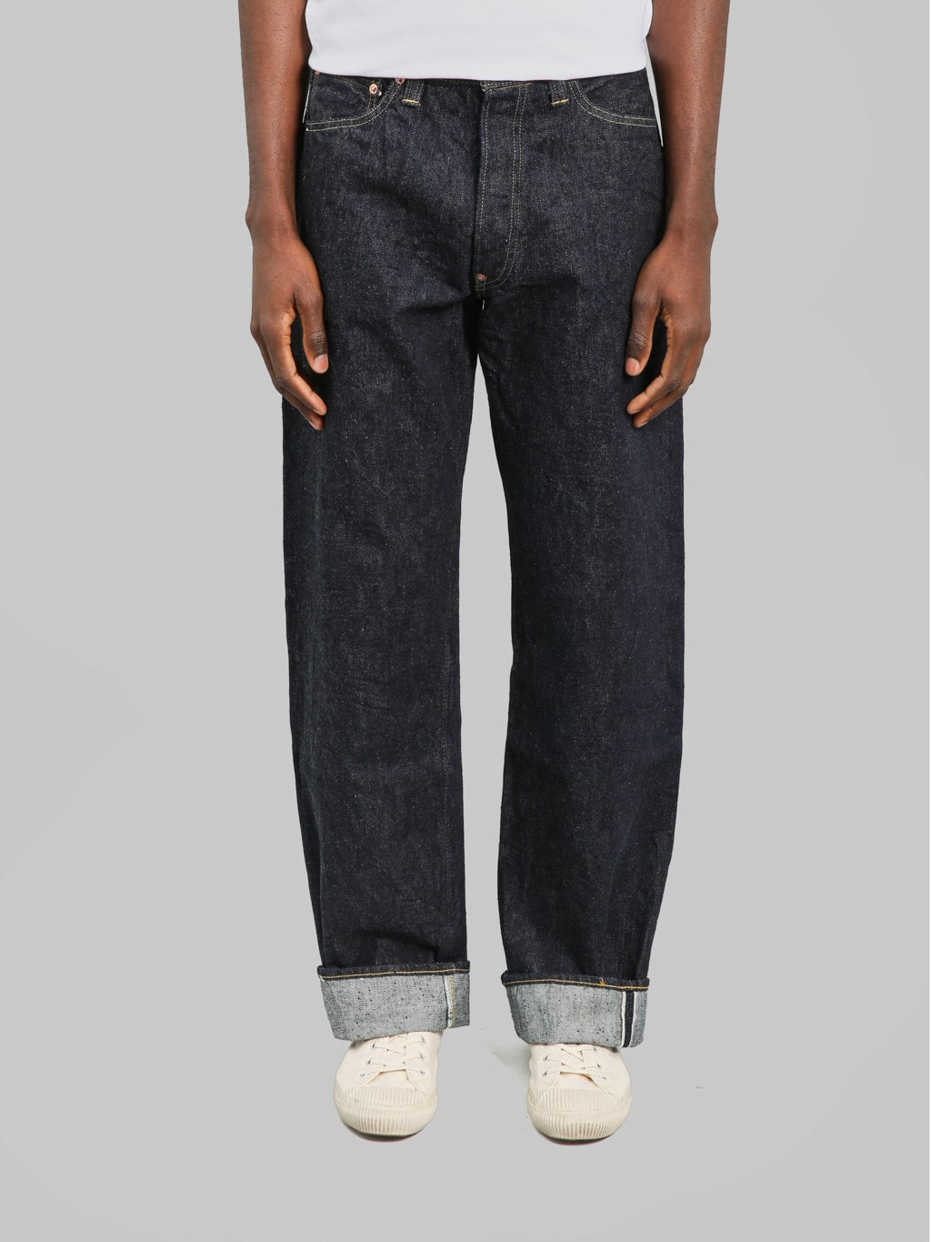 Sugar Cane "Waist Overalls 2025 Model" 13oz Wide Leg Jeans - Redcast Heritage Co.