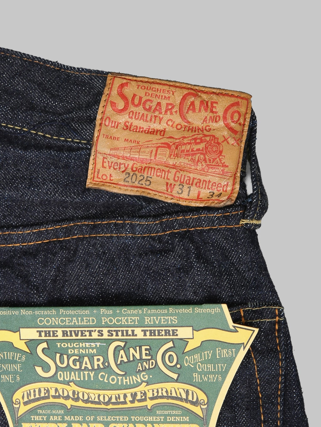 Sugar Cane "Waist Overalls 2025 Model" 13oz Wide Leg Jeans - Redcast Heritage Co.