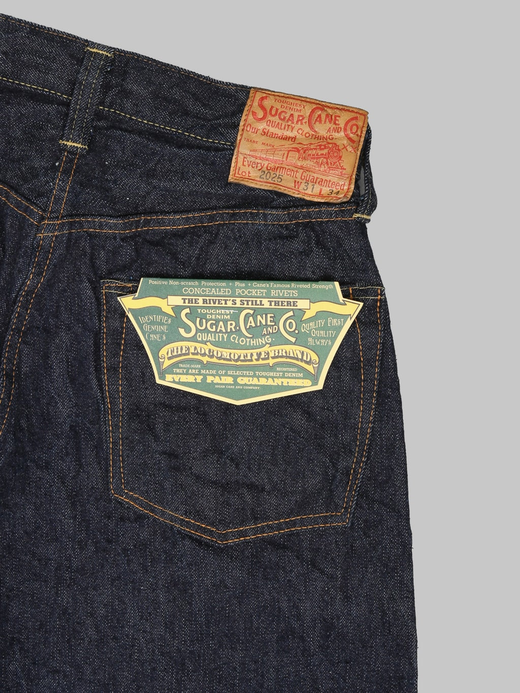 Sugar Cane "Waist Overalls 2025 Model" 13oz Wide Leg Jeans - Redcast Heritage Co.
