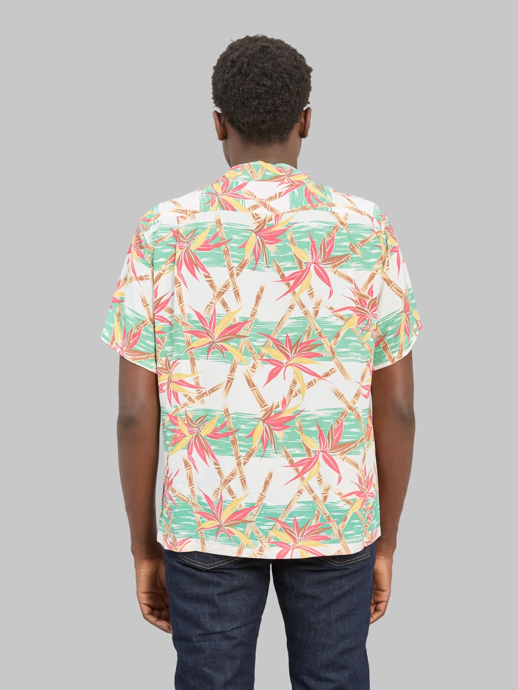Sun Surf Bamboo Grasslands Hawaiian Shirt Green