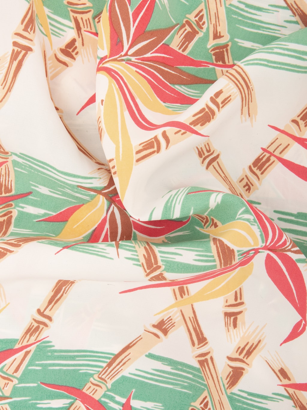 Sun Surf Bamboo Grasslands Hawaiian Shirt Green