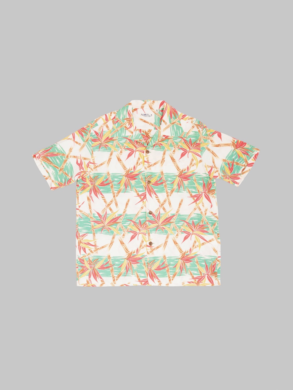 Sun Surf Bamboo Grasslands Hawaiian Shirt Green