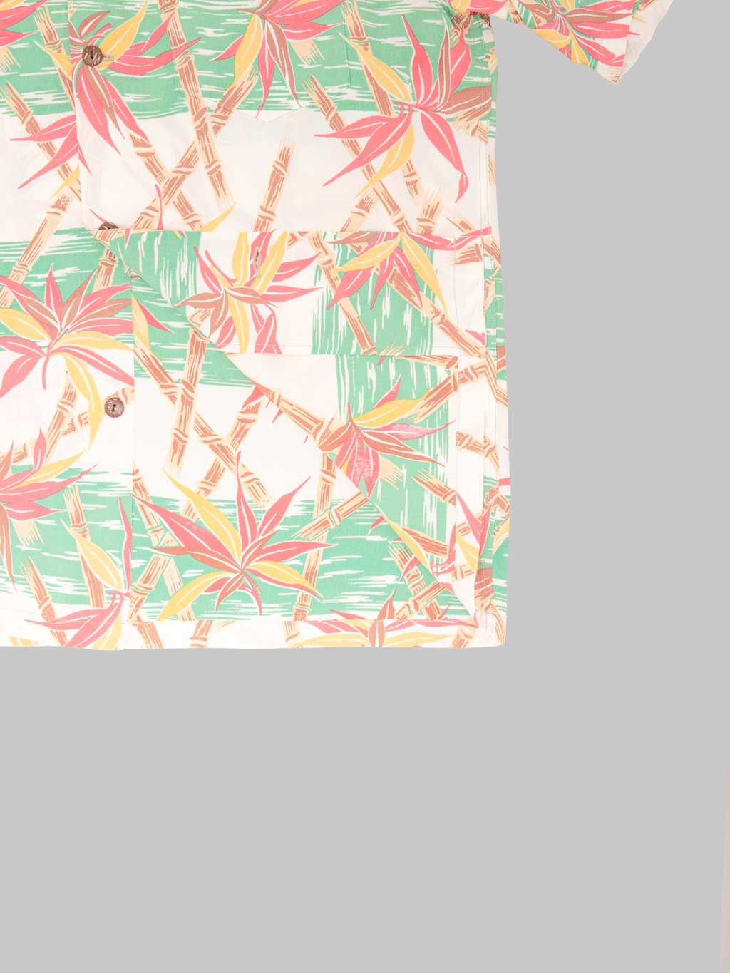 Sun Surf Bamboo Grasslands Hawaiian Shirt Green