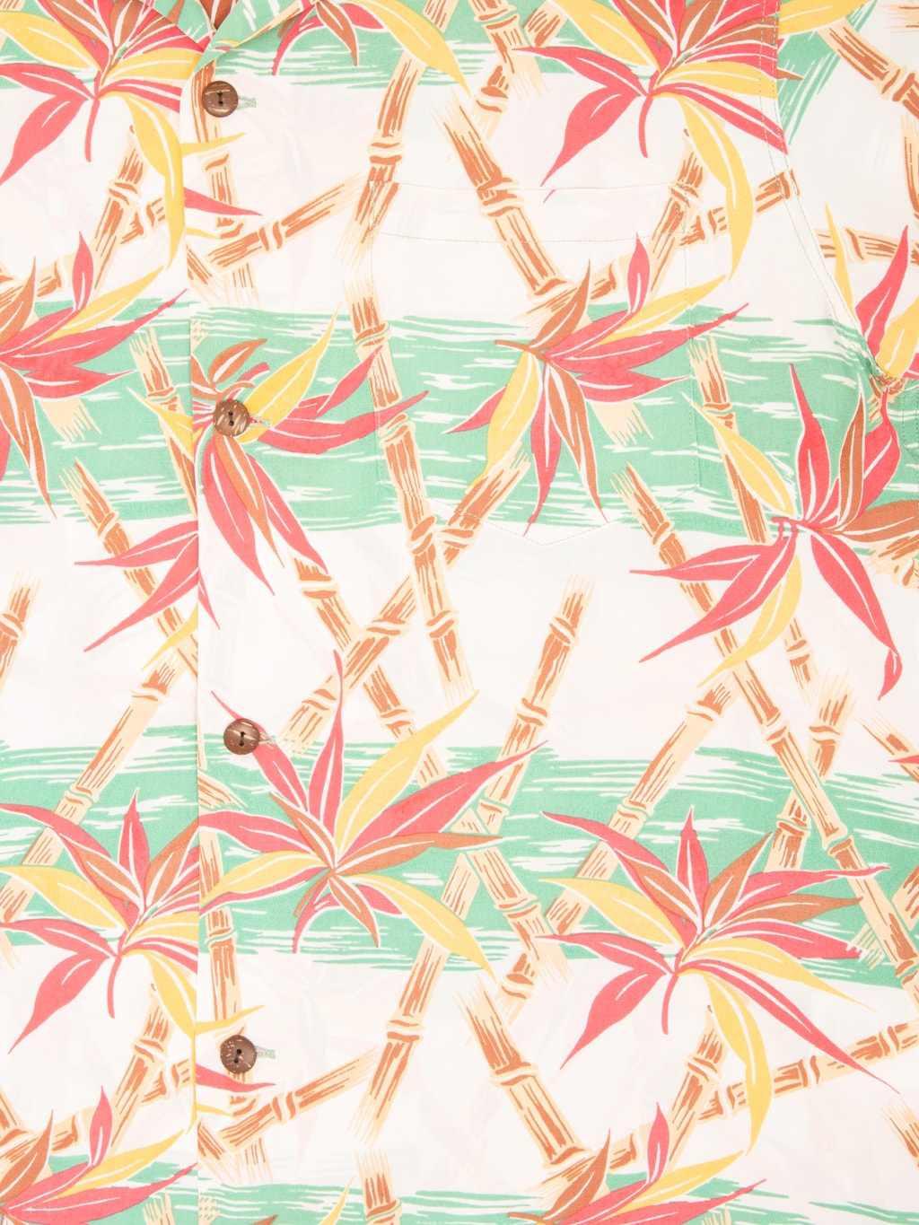 Sun Surf Bamboo Grasslands Hawaiian Shirt Green