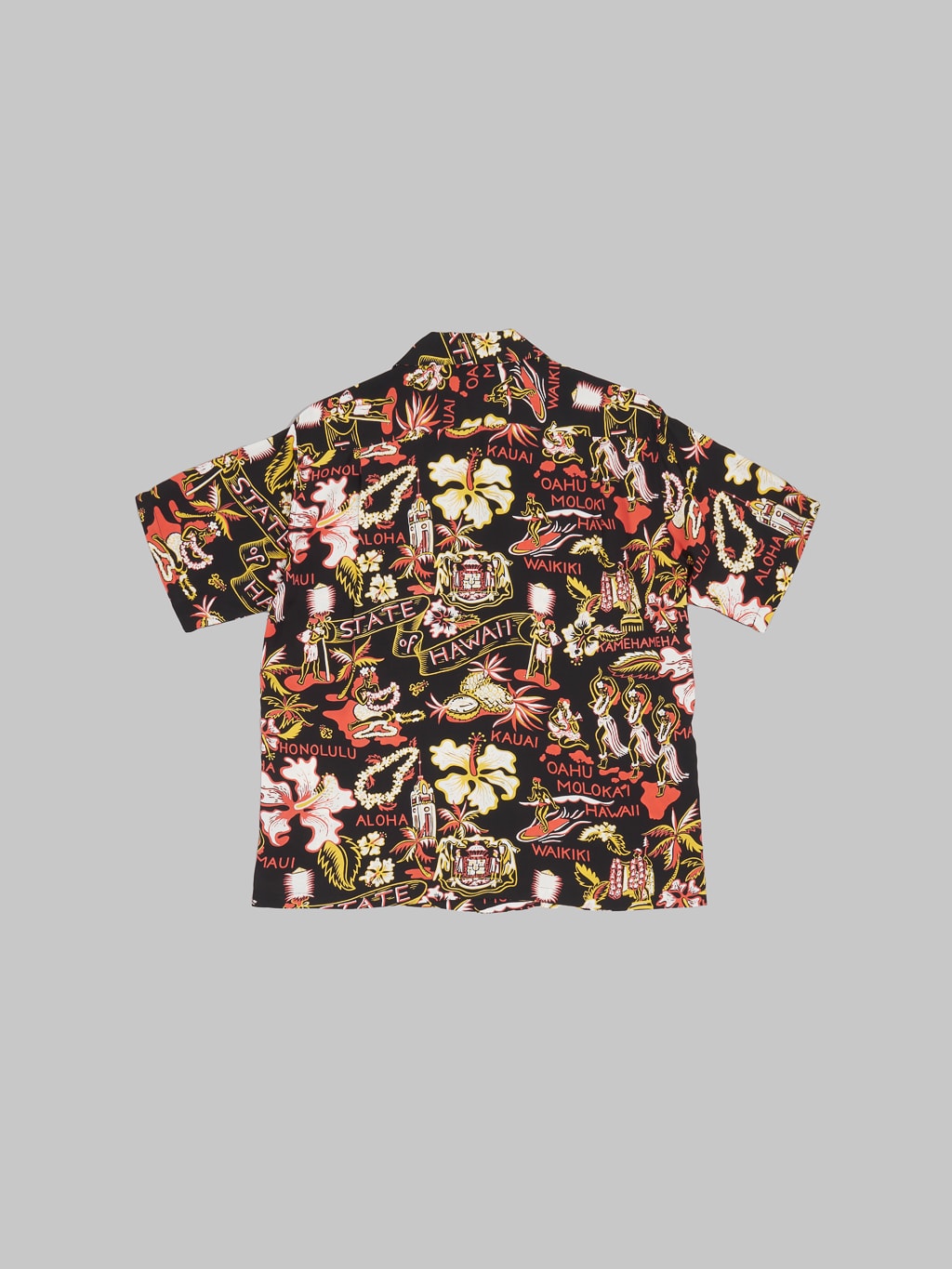 sun surf rayon hawaiian shirt state of hawaiian made in japan