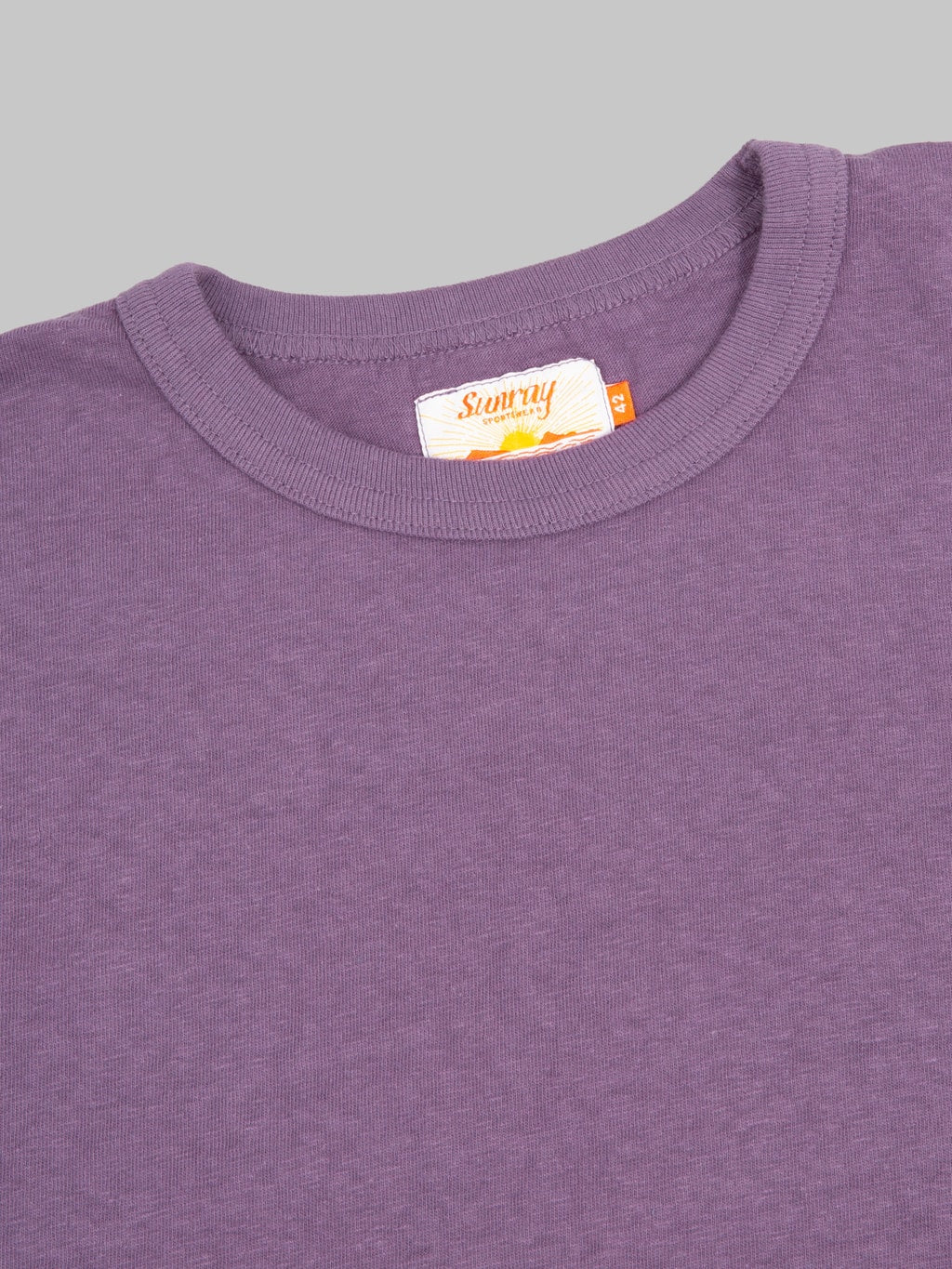Sunray Sportswear Haleiwa 260gsm Ochiwata Recycled Cotton T-Shirt Vintage Violet