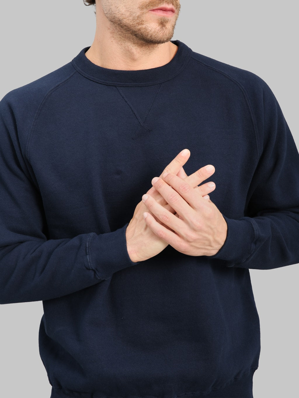 Sunray Sportswear Puamana Crew Neck Raglan Sweatshirt Dark Navy