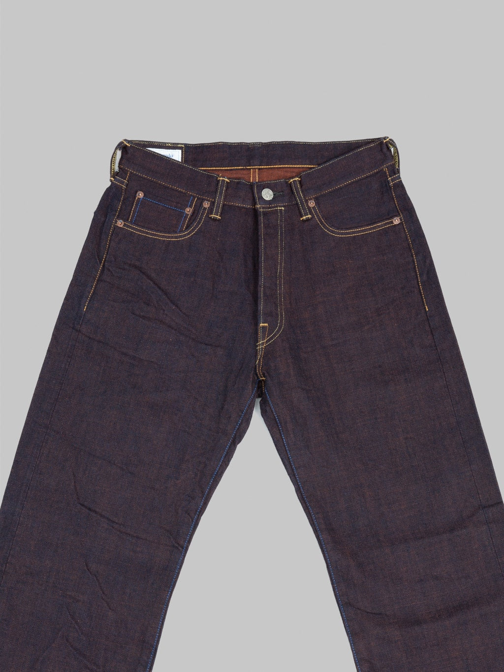 Tanuki TNK103KH "Kakishibu" 14.5oz Loose Straight Jeans