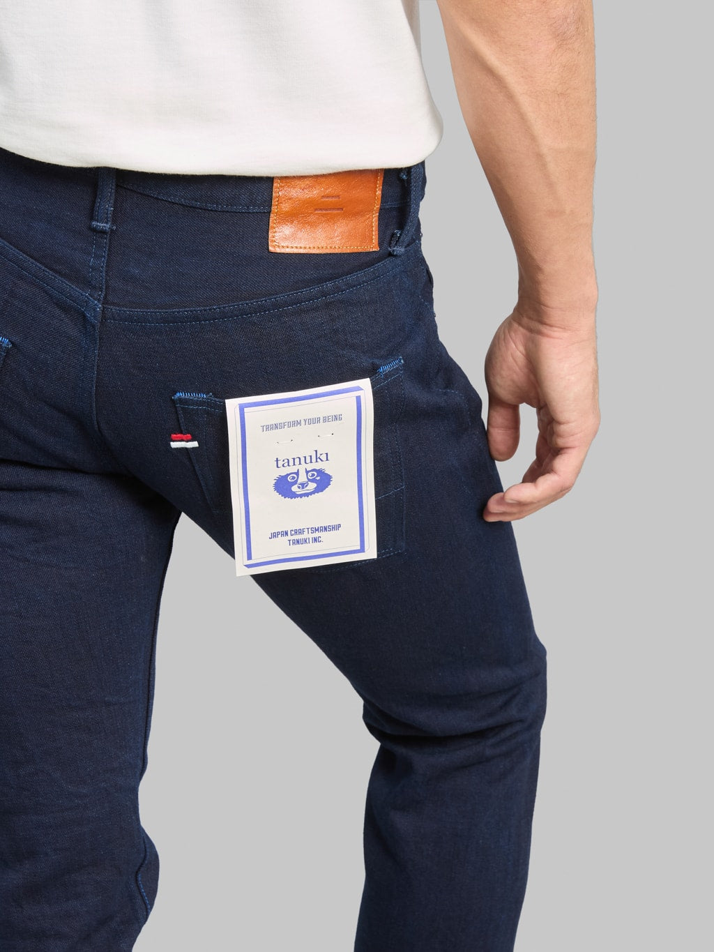 Tanuki TNK202ID "Indigo x Indigo" 15oz High Tapered Jeans