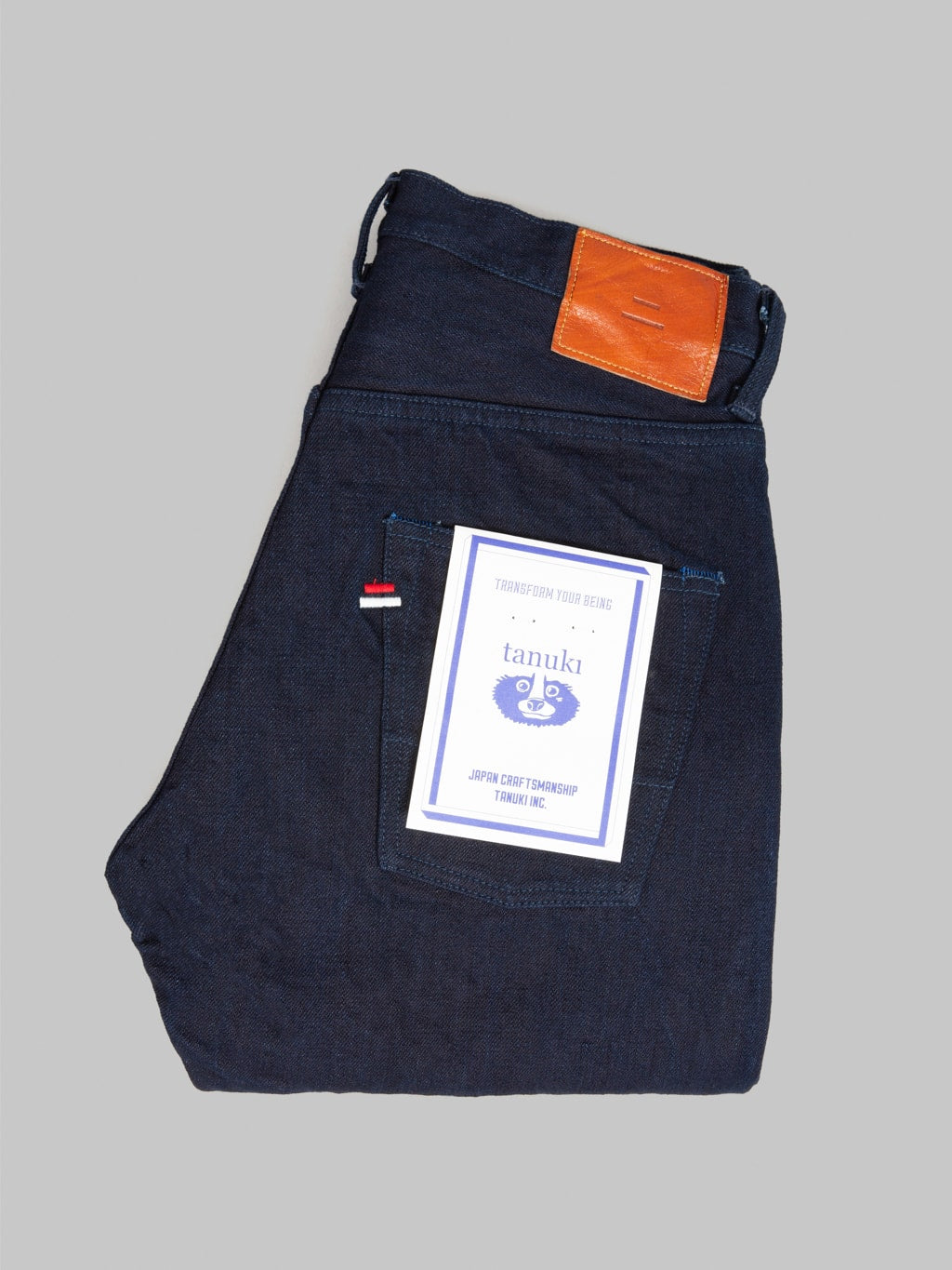 Tanuki TNK202ID "Indigo x Indigo" 15oz High Tapered Jeans