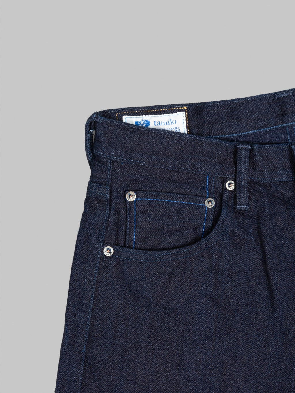 Tanuki TNK202ID "Indigo x Indigo" 15oz High Tapered Jeans