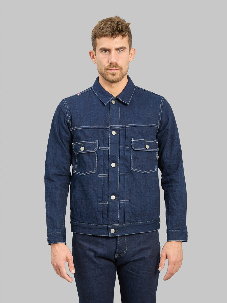 Tanuki Yurai Type II TNK402TB Jacket – 15.5oz Indigo Cobalt Blue Denim