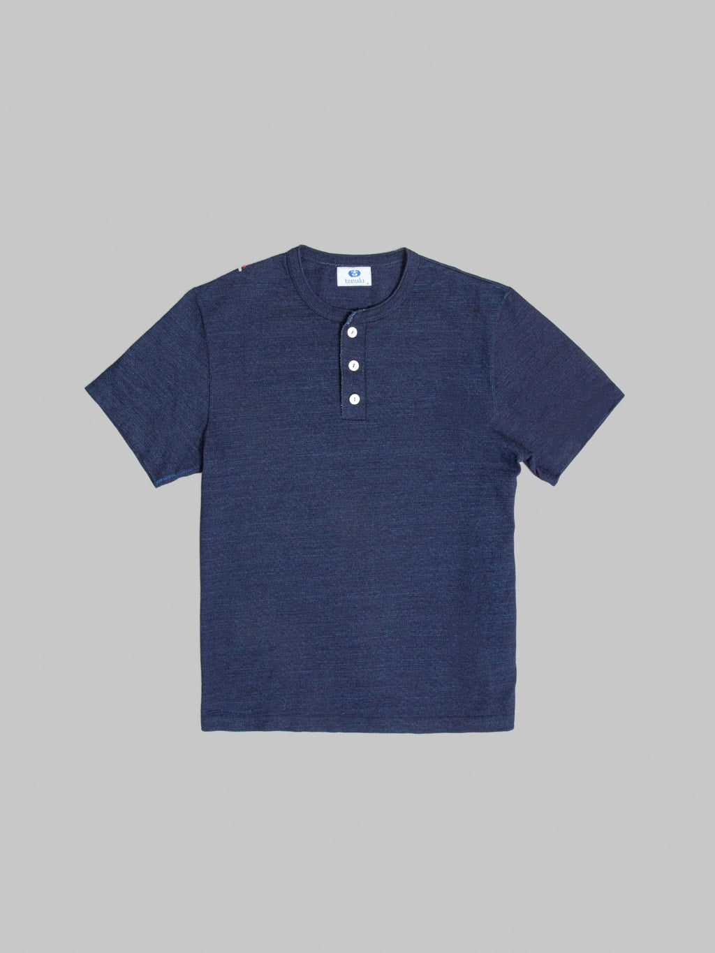 Tanuki HSS Heavy Shinkai Indigo Henley TShirt front
