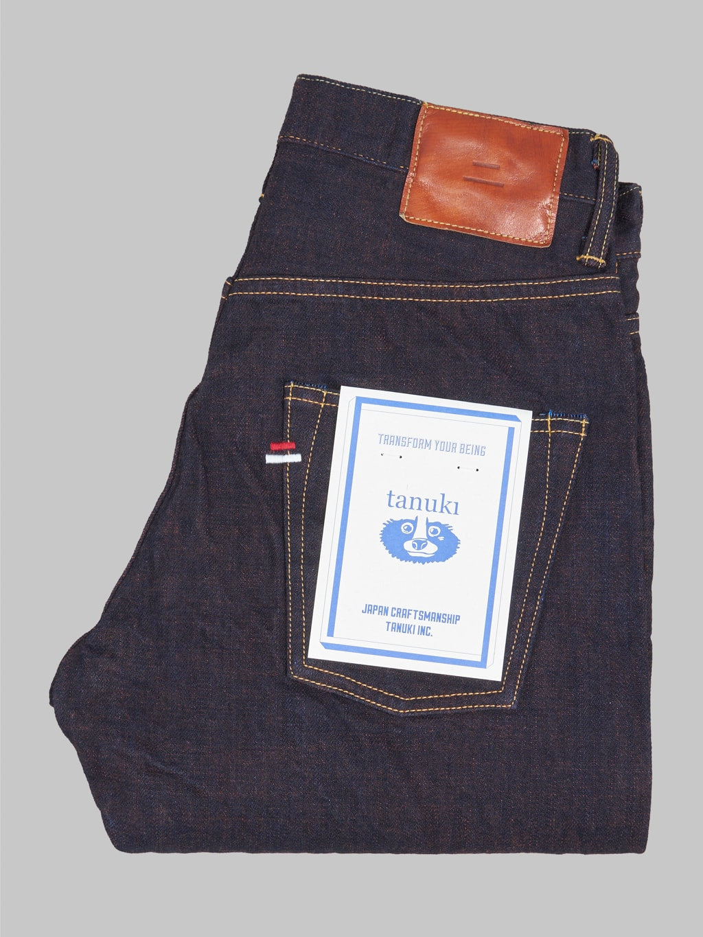 Tanuki KHT "Kakishibu" 14.5oz High Tapered Jeans
