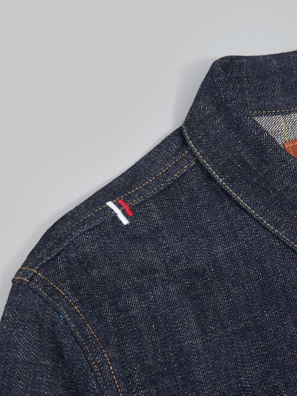 tanuki zetto benkei 15oz type ii denim jacket logo embroided