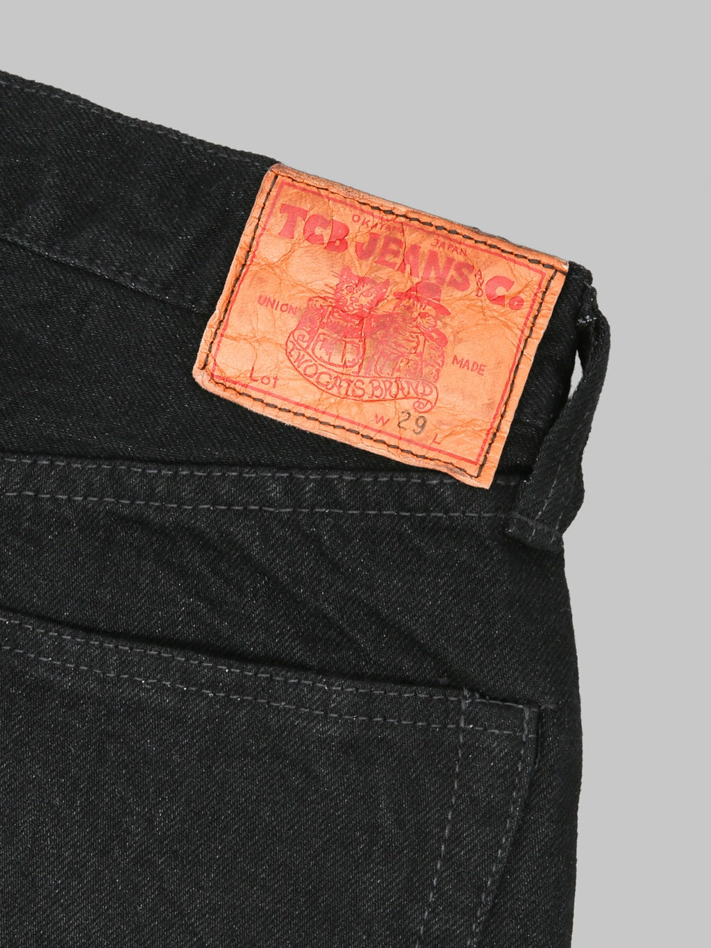 TCB Late S40´s WWII 14oz Regular Straight Jeans Black