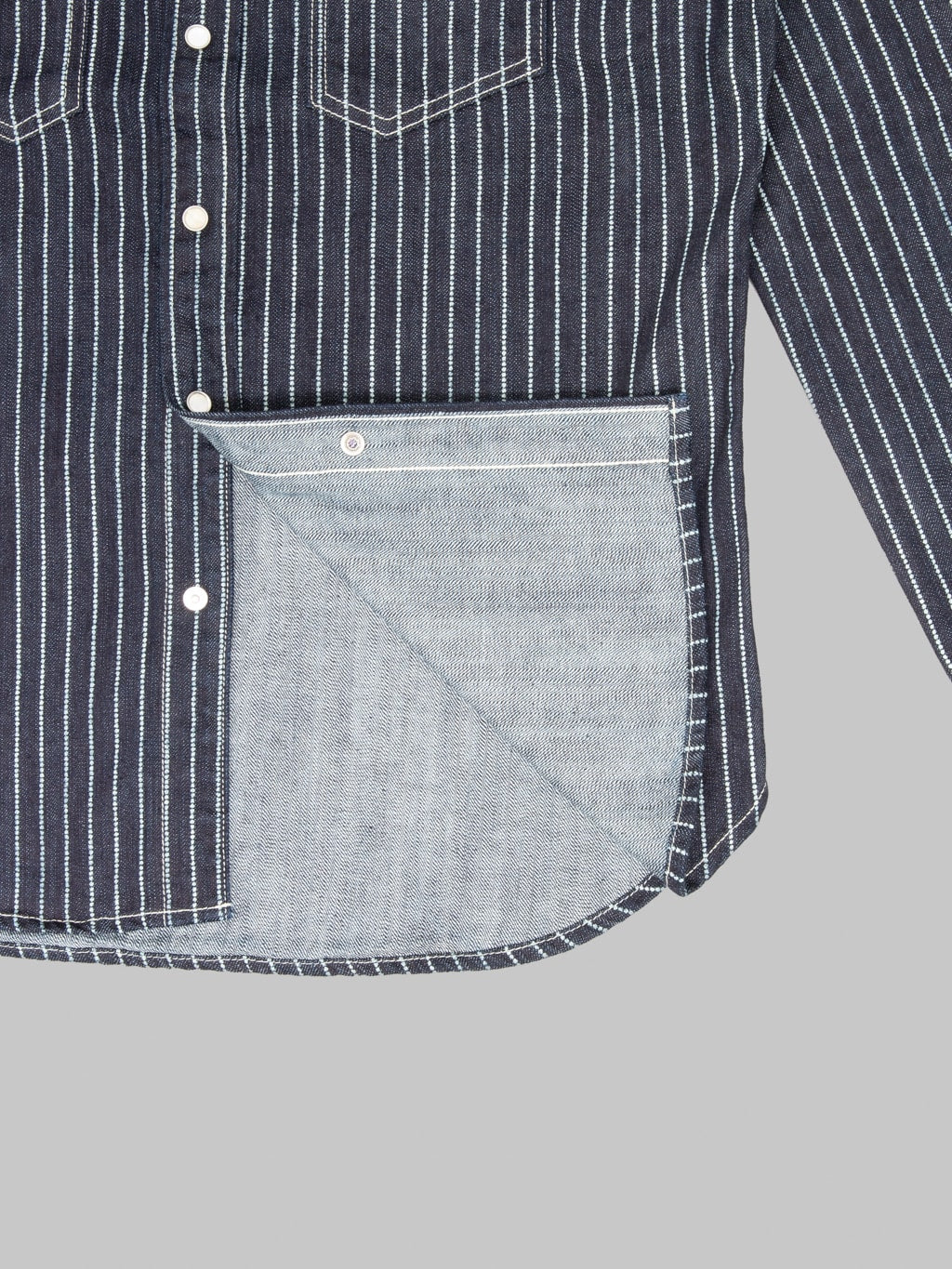 The Flat Head 10oz Indigo Wabash Western Shirt