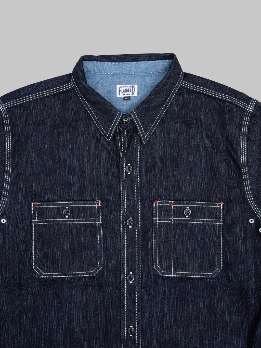 The Flat Head 10oz Denim Work Shirt