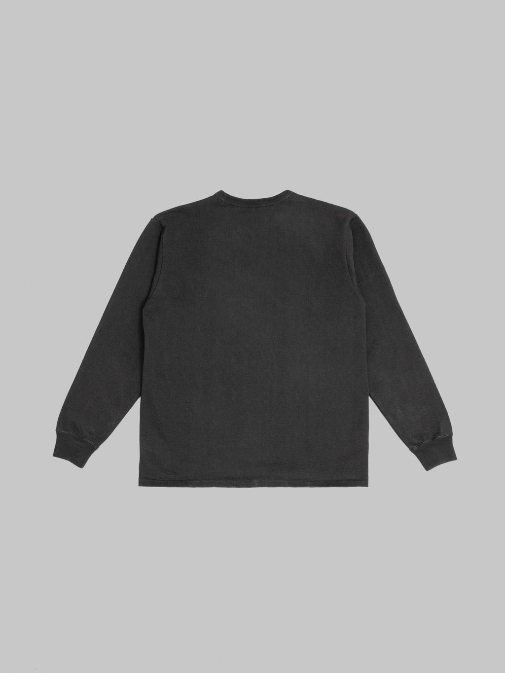 The Flat Head 20oz Loopwheel Long Sleeve TShirt Black back