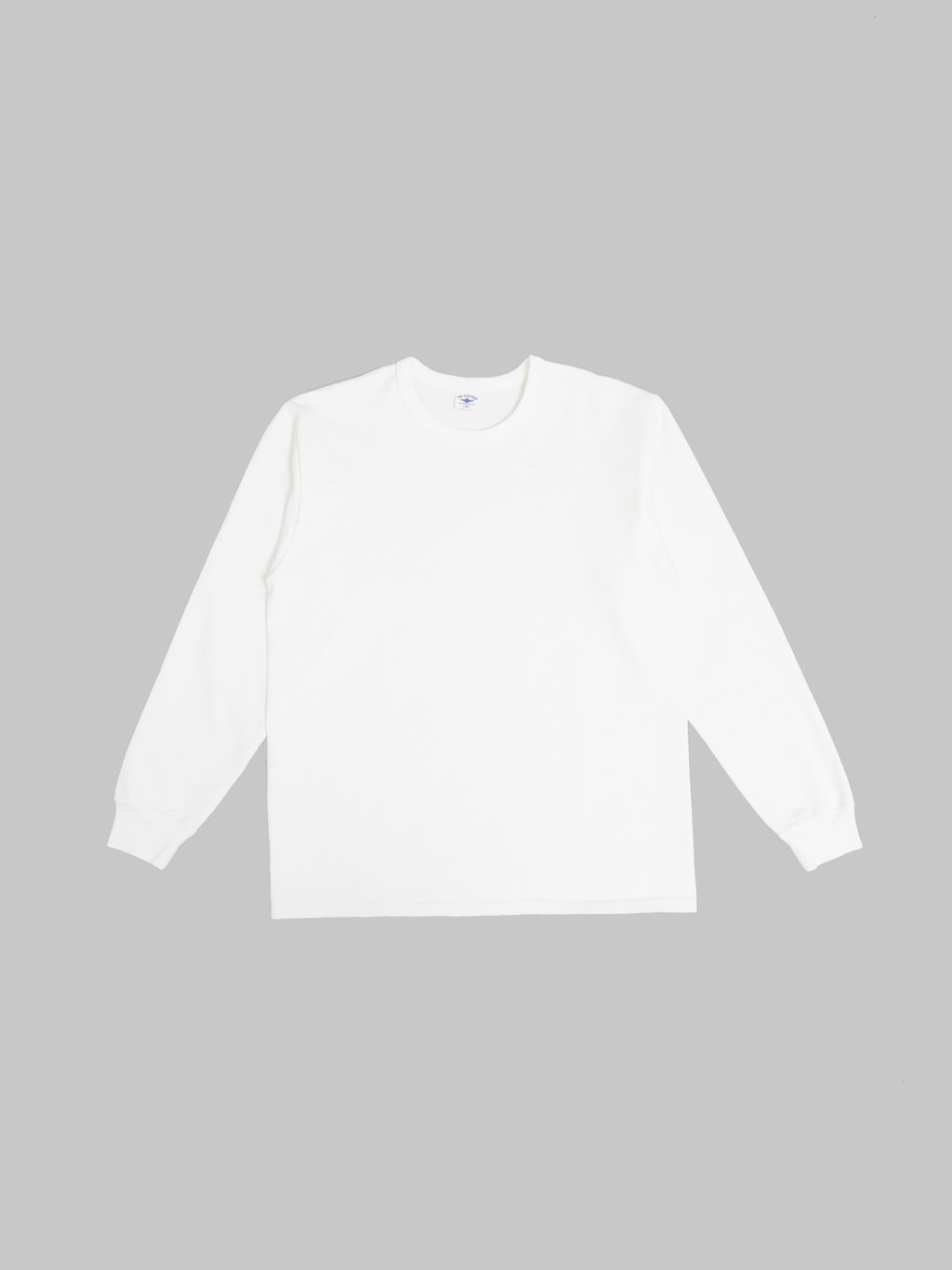 The Flat Head 20oz  Loopwheel Long Sleeve TShirt White front