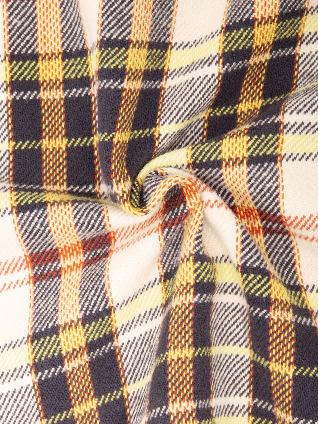 The Flat  Head Block Check Western Flannel Shirt Ivory/Black - Redcast Heritage Co.