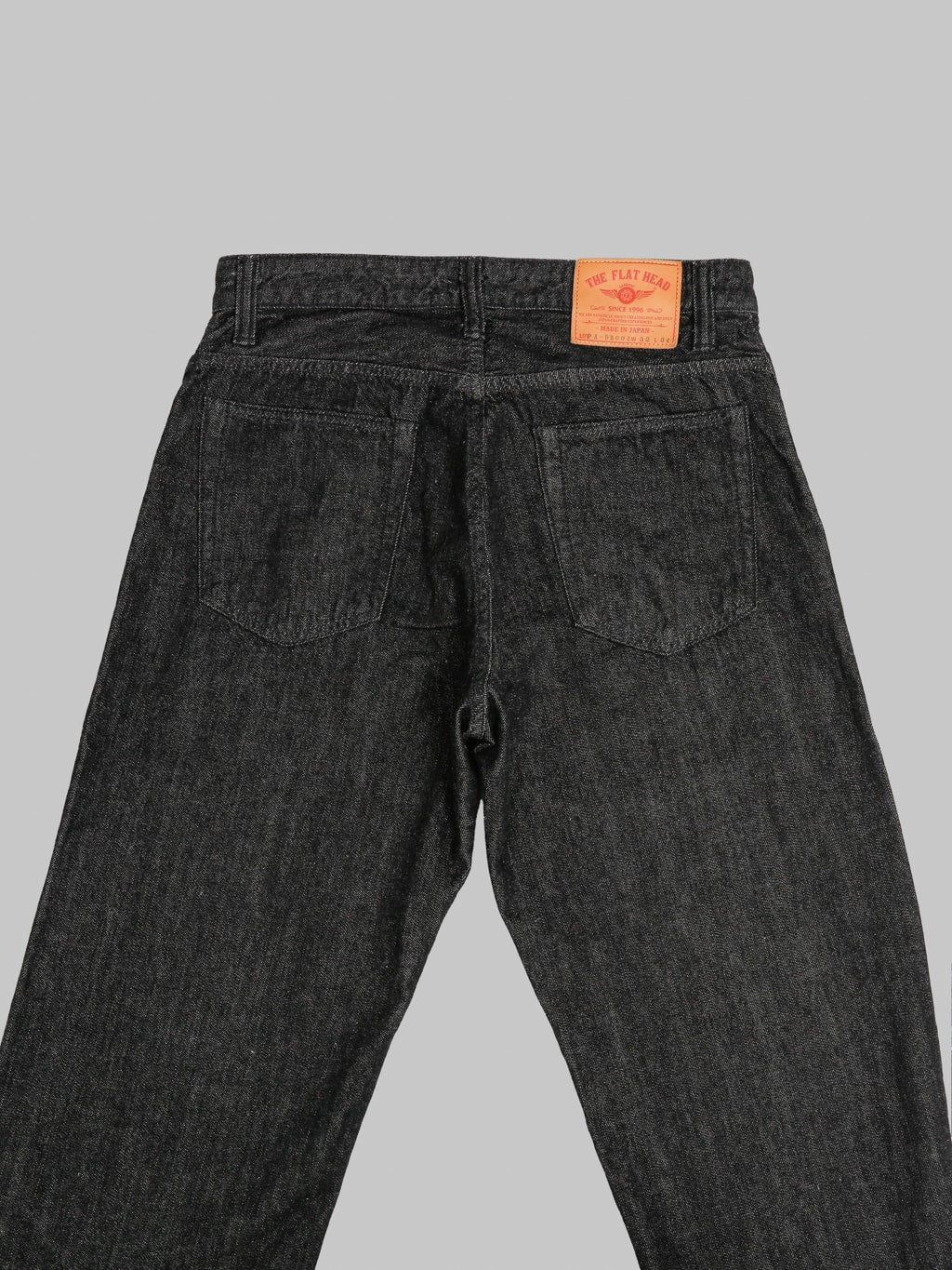 The Flat Head DB004 12.5oz Wide Tapered Jeans Black