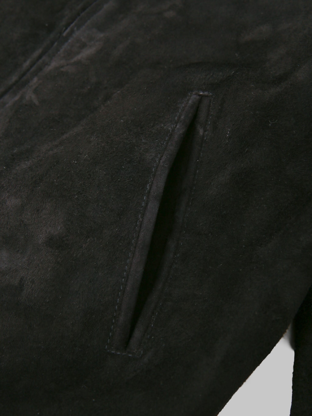 The Flat Head FN-LJ-DJ004 Deerskin Bomber Jacket Black