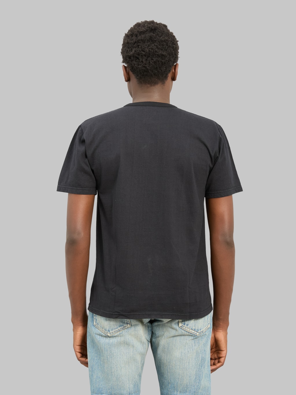 The Flat Head FN-TSH-003 Henley T-Shirt Black