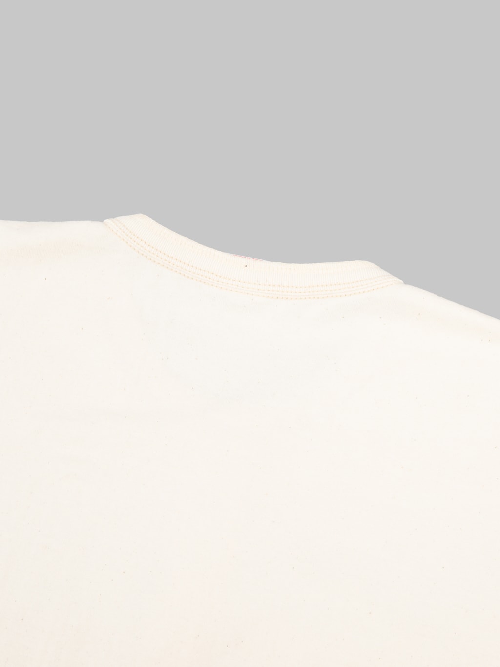The Flat Head FN-TSH-003 Henley T-Shirt Natural