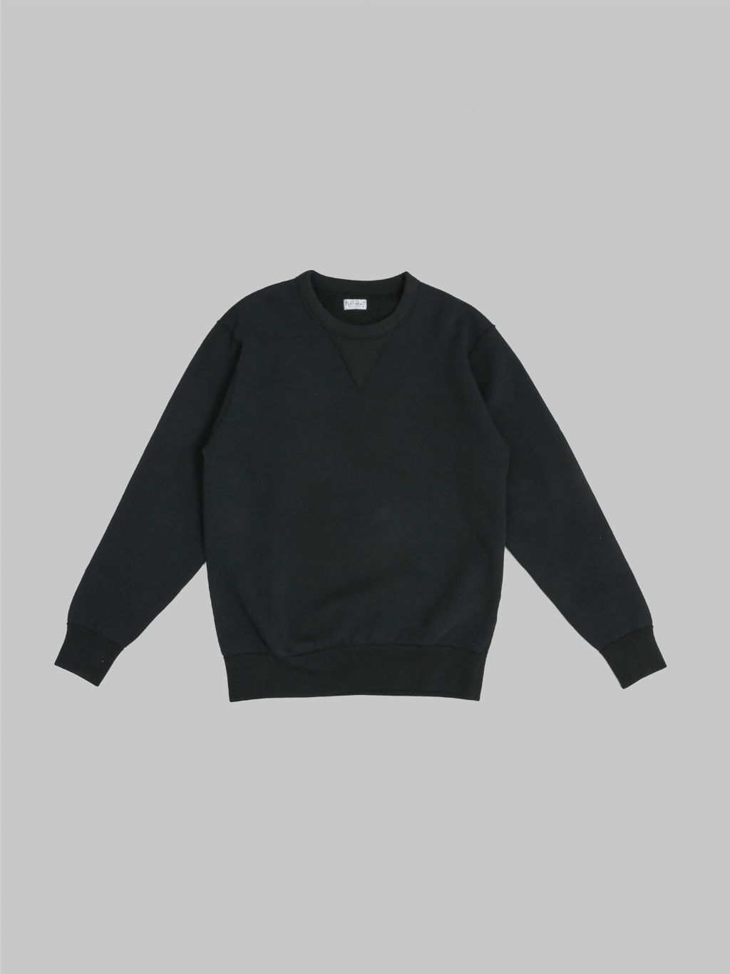 the flat head loopwheel crewneck sweatshirt black front