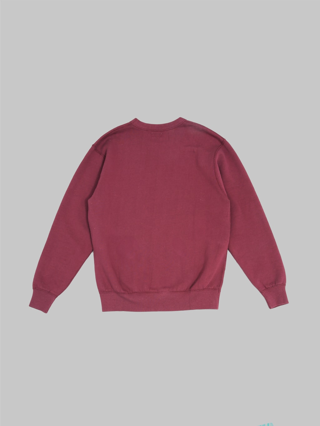 the flat head loopwheel crewneck sweatshirt engine red back