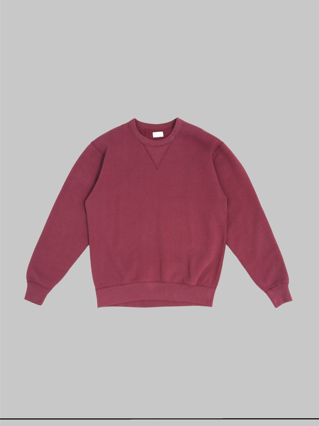 the flat head loopwheel crewneck sweatshirt engine red front