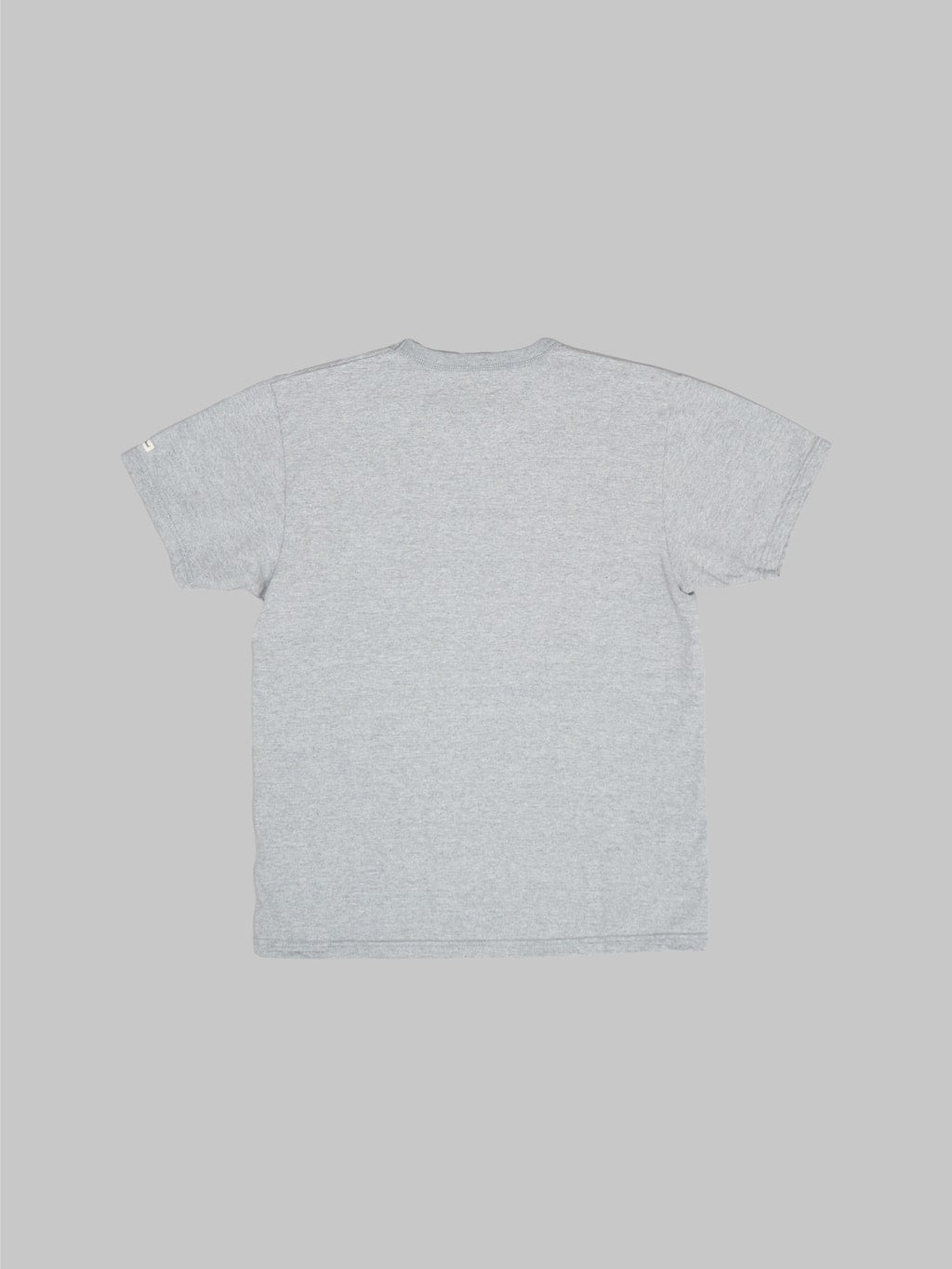 the flat head loopwheeled heavyweight plain tshirt grey back