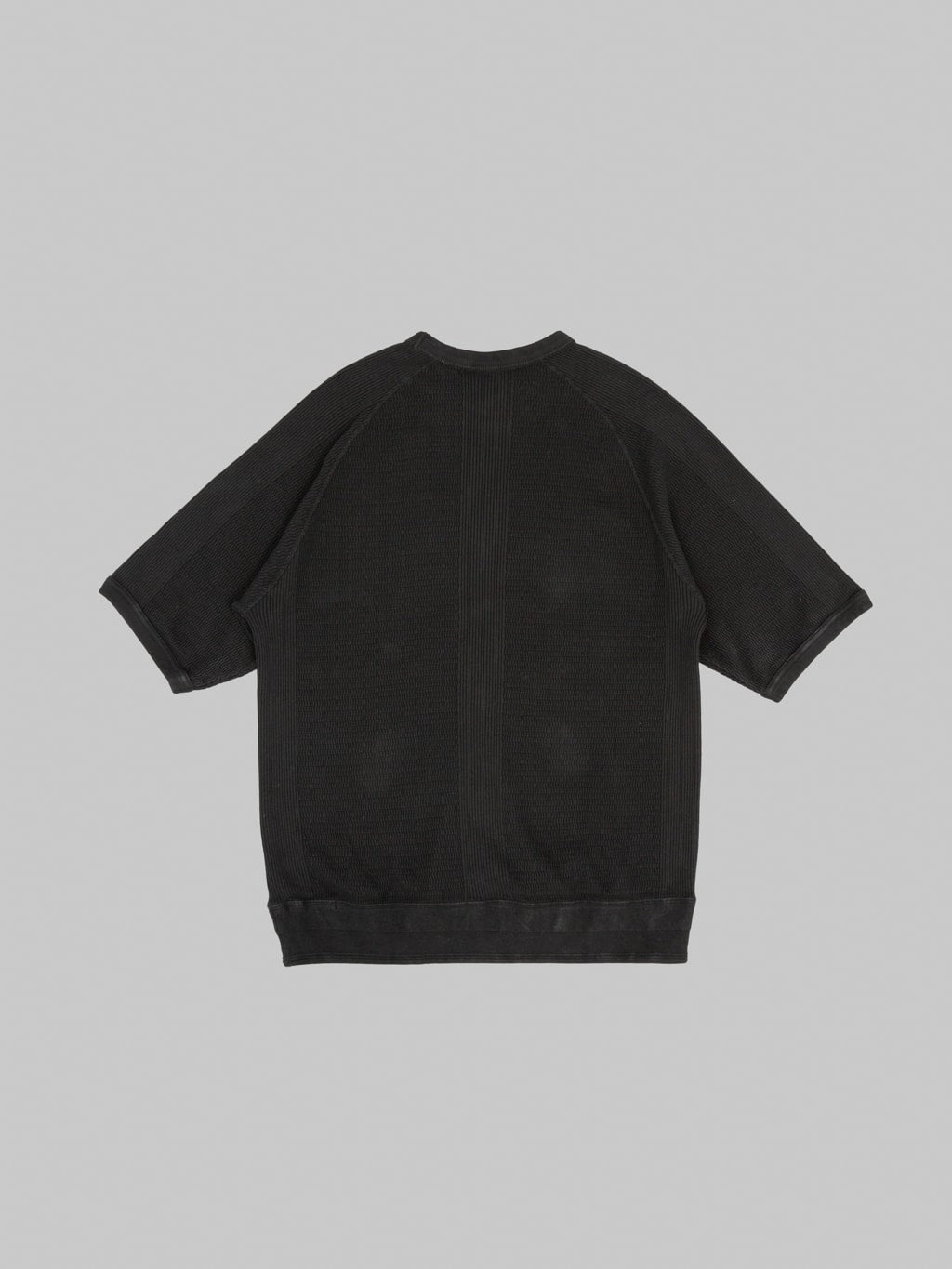The Flat Head FN-THW-002 Raglan Sleeve Thermal T-Shirt Black
