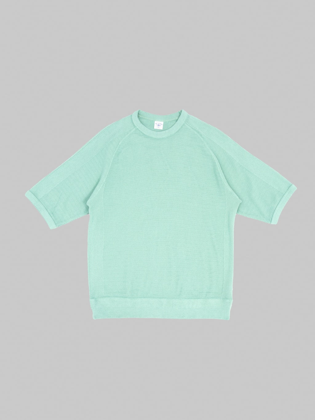 The Flat Head FN-THW-002 Raglan Sleeve Thermal T-Shirt Green