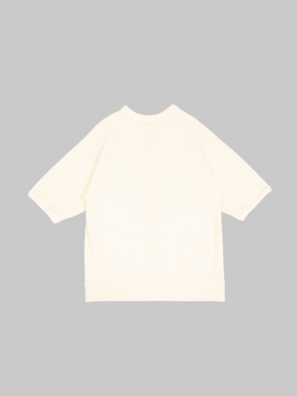 The Flat Head FN-THW-002 Raglan Sleeve Thermal T-Shirt Ivory