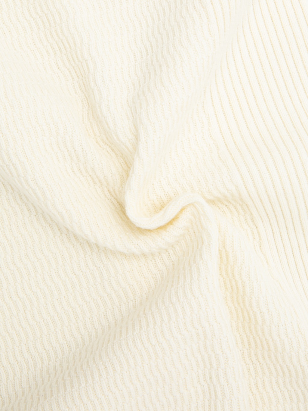 The Flat Head FN-THW-002 Raglan Sleeve Thermal T-Shirt Ivory