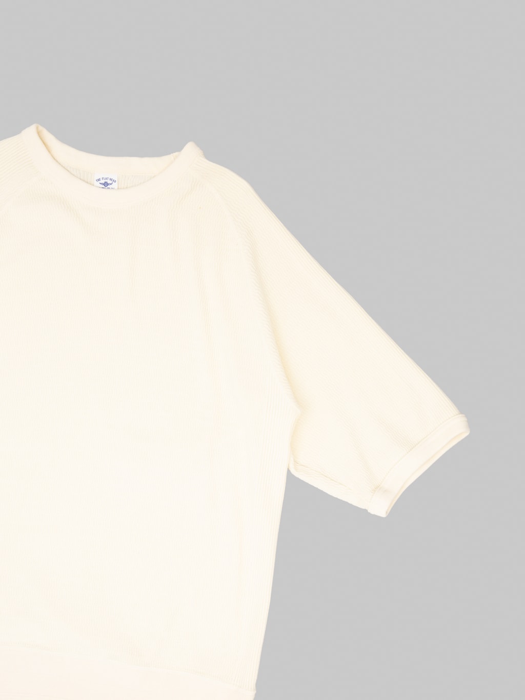 The Flat Head FN-THW-002 Raglan Sleeve Thermal T-Shirt Ivory