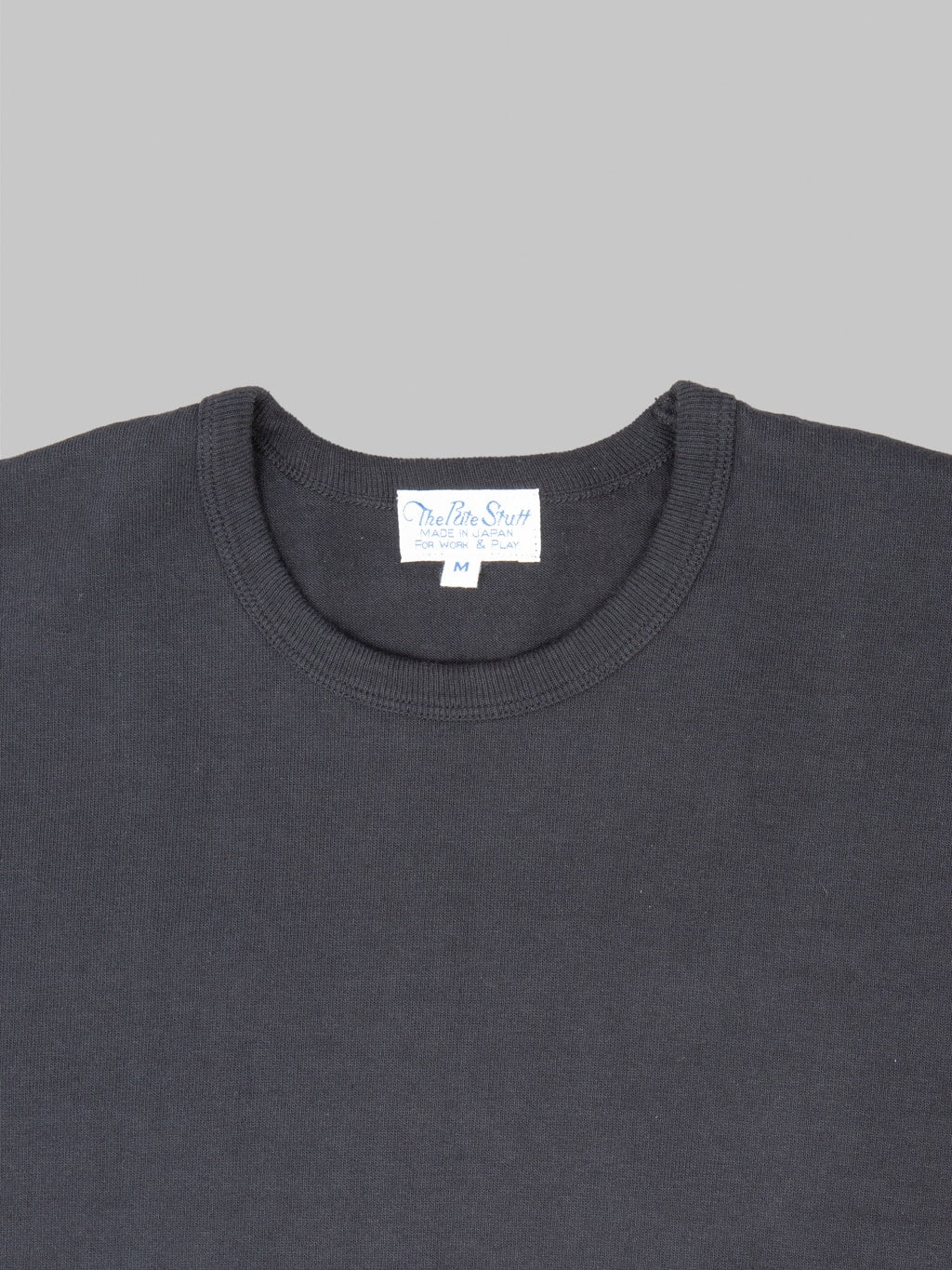 The Rite Stuff Heavyweight 9oz Loopwheel Tee Black collar