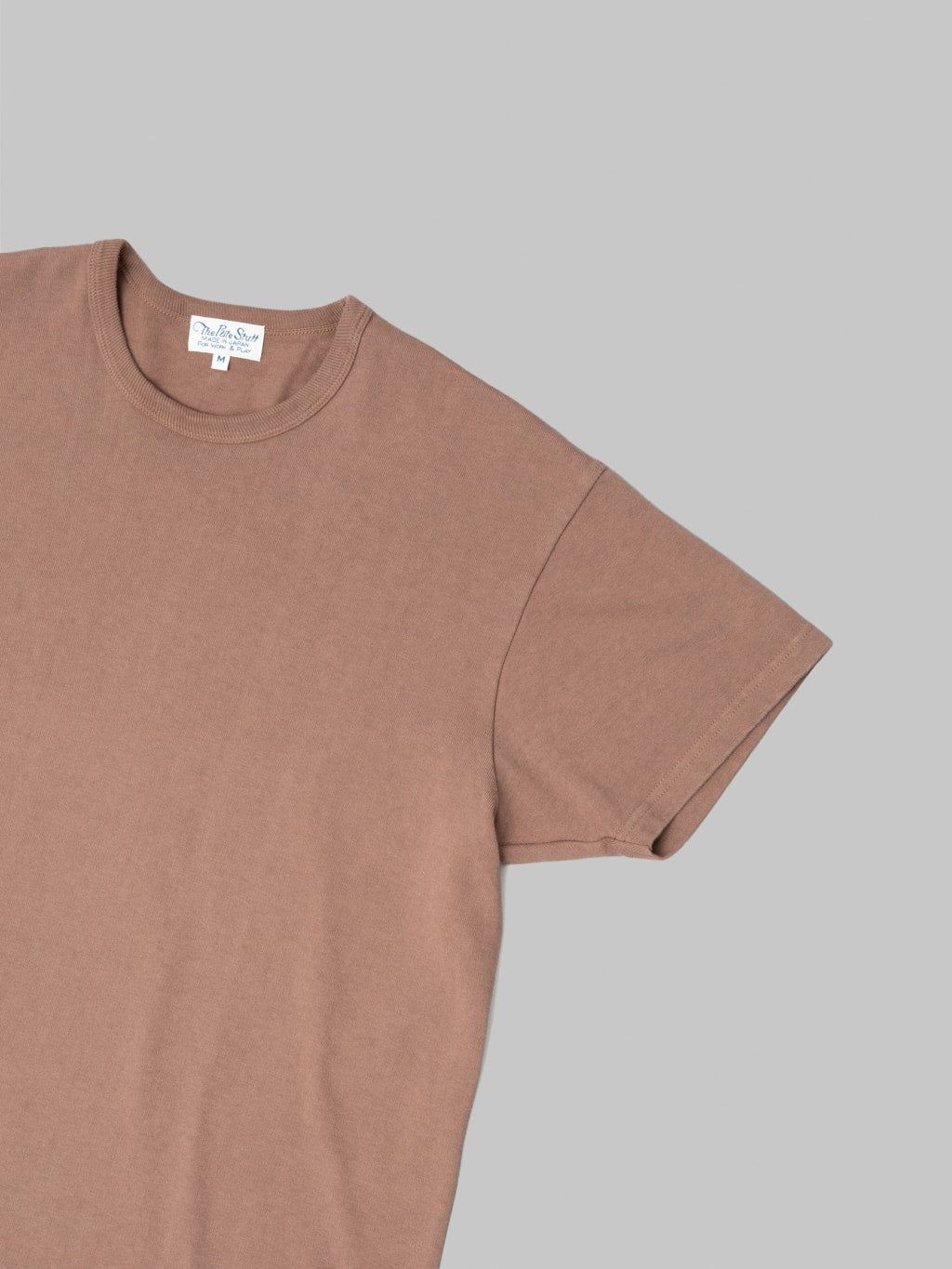 The Rite Stuff Heavyweight 9oz Loopwheel Tee Taupe short sleeve