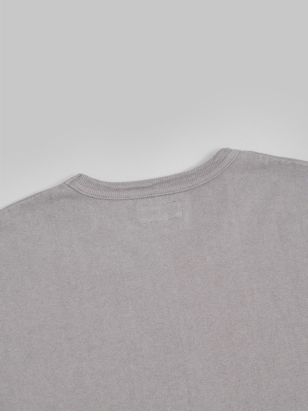 the rite stuff heavyweight 9oz loopwheel tshirt grey back collar